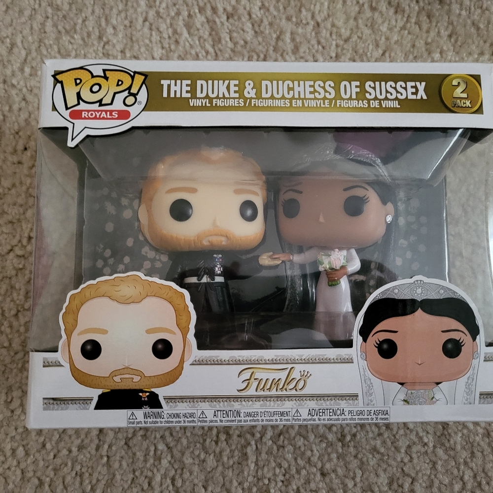 Funko Pop! Royals The Duke & Duchess of Sussex Vinyl Figures 2 Pack Brand New